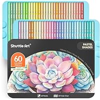 Amazon | Shuttle Art 色鉛筆 60色セット パステル カラーペン